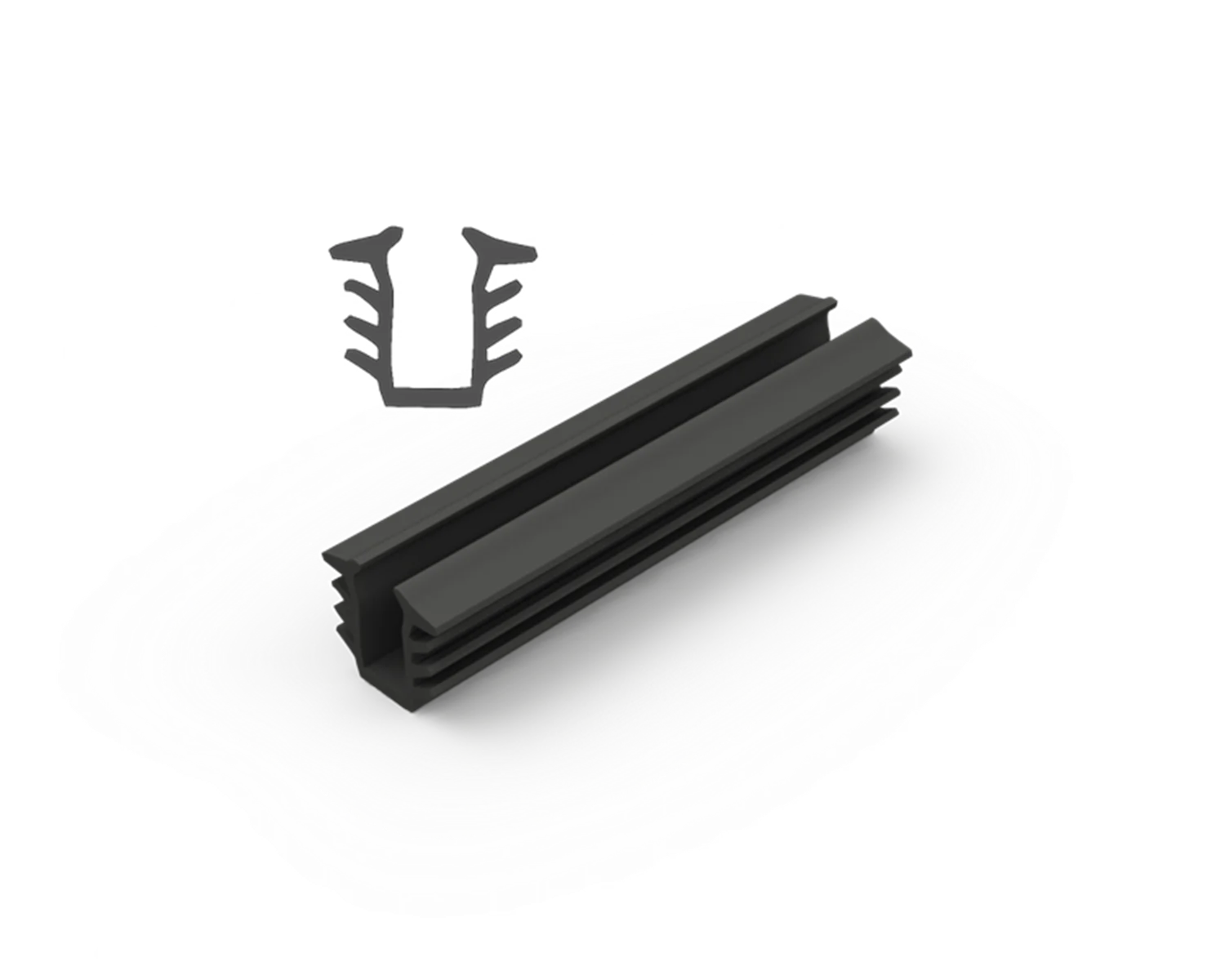 Alguard Glazing Channel Rubber to suit 6mm Glass - 100m Roll | ARISTO ...