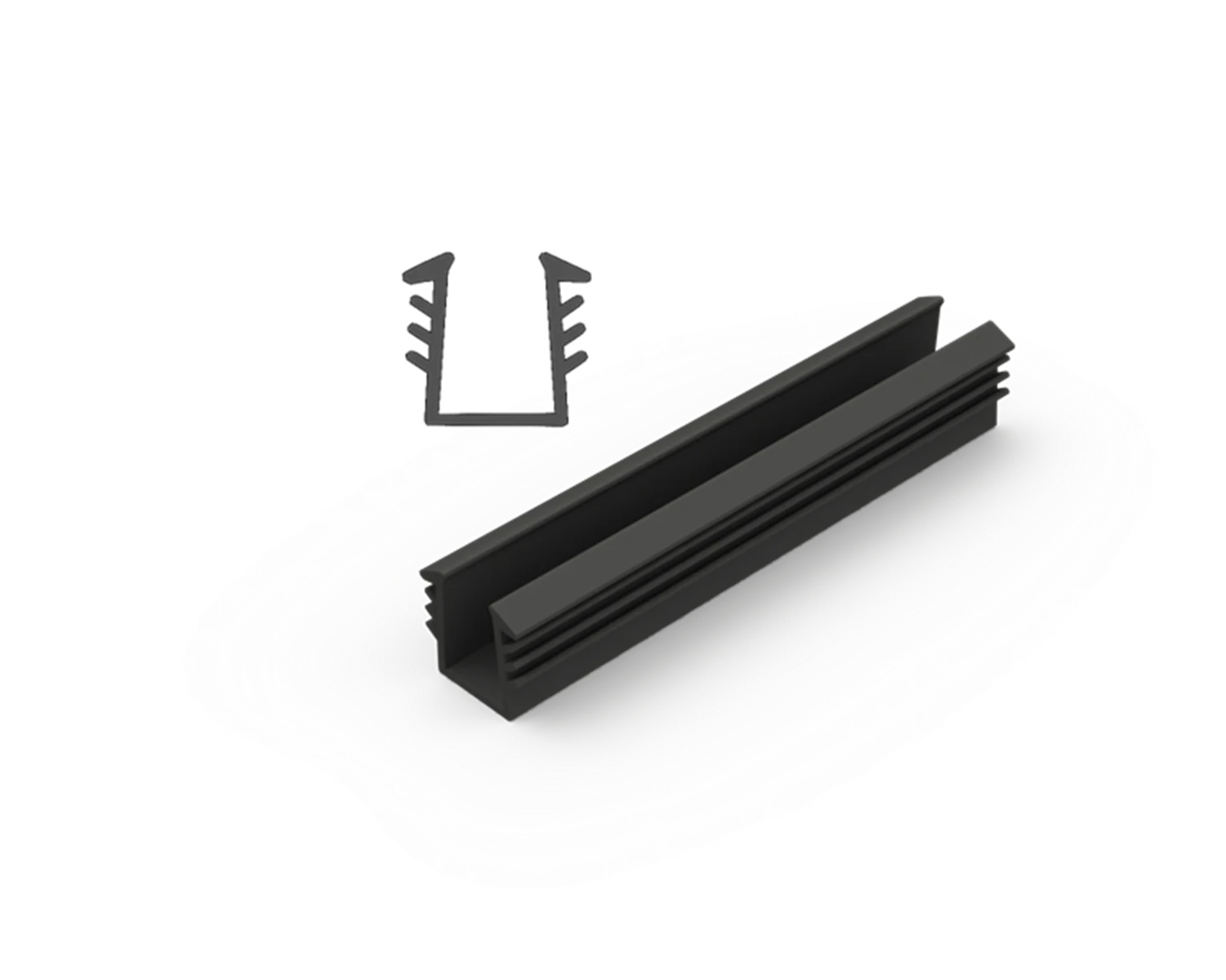 Alguard Glazing Channel Rubber to suit 8mm Glass - 100m Roll | ARISTO ...